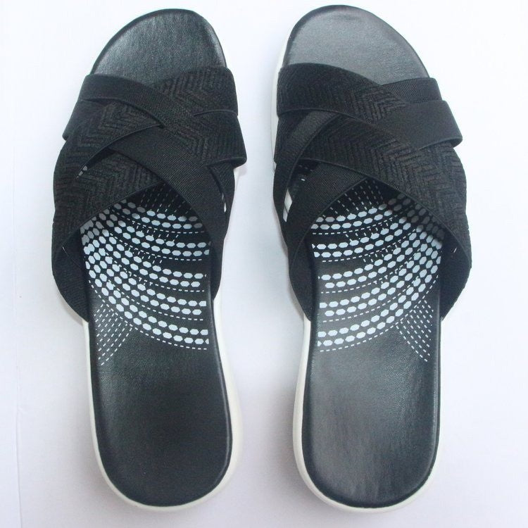 Damen Bequeme Riemchen-Sandalen mit ergonomischem Fußbett EB