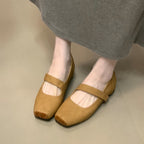 Damen Ballerinas mit elastischem Riemchen und komfortablem Fußbett EB