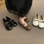 Damen elegante Ballerinas mit modischem Riemchen und komfortablem Fußbett EB