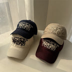 Bestickte florale Damen-Baseballkappe
