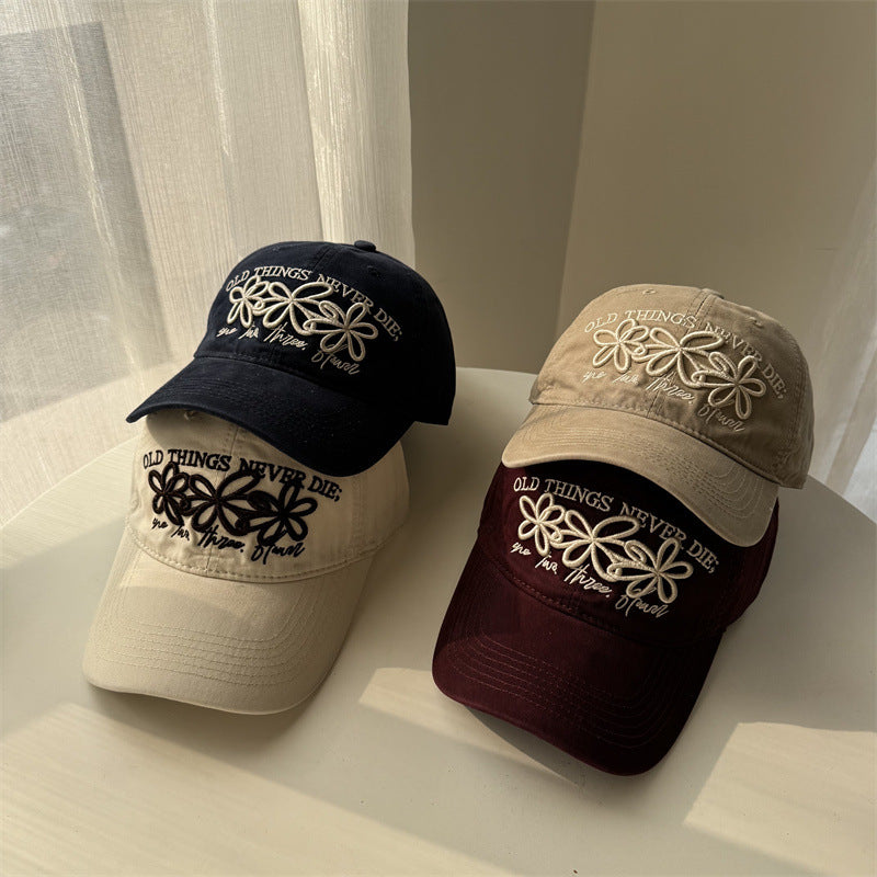 Bestickte florale Damen-Baseballkappe