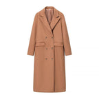 Damen eleganter doppelreiher Wollmantel EB
