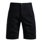 Robuste Bermuda-Shorts aus Baumwoll-Twill für Herren mit verstärkten Knieeinsätzen