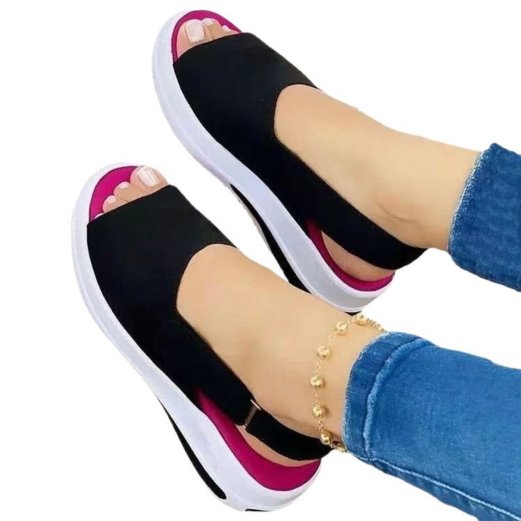 Damen Bequeme und stylische Plateausandalen EB
