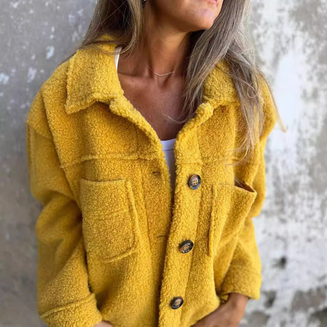 Damen Kuscheliger Fleece-Hemdjacke EB
