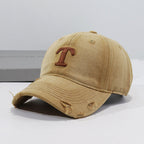 Herren-Denim-Cap mit Distressed-Optik