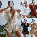 Damen Transparente Strandoveralls EB