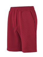 Herren nan strukturierte Lounge-Shorts mit Elastikbund Tunnelzug und seitlichen Eingrifftaschen EB