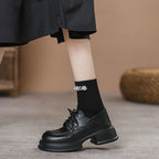 Damen Bequeme Derbyschuhe mit klassischem Design und rutschfester Sohle EB