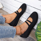 Damen bequeme Slip-On Ballerinas EB