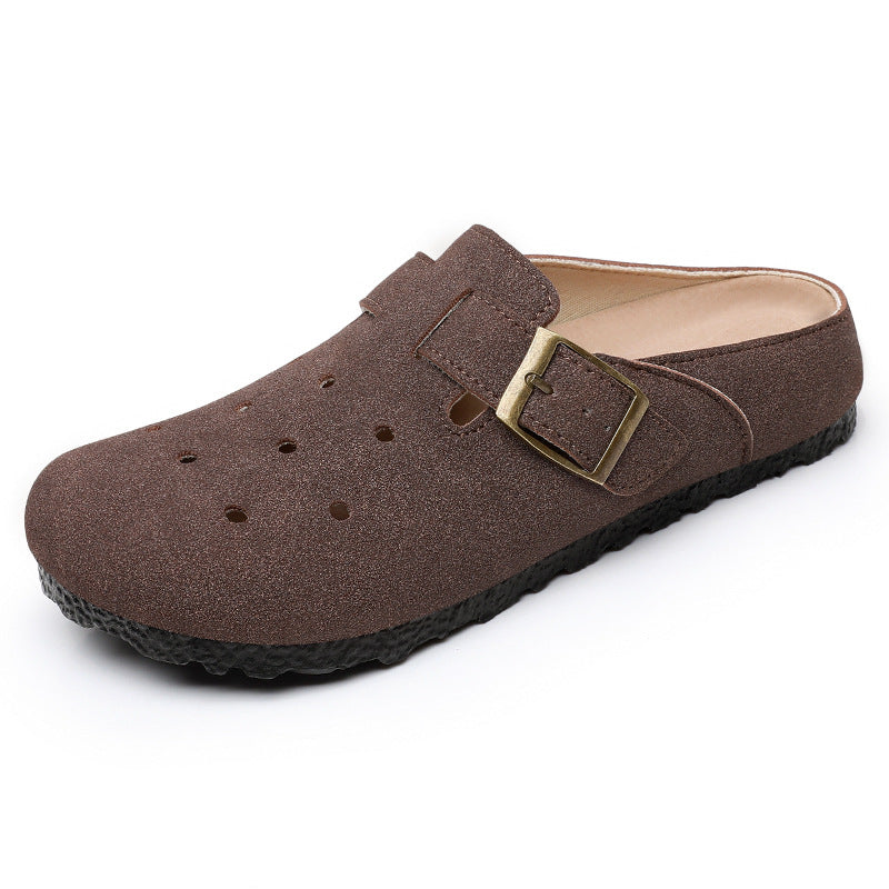 Damen Bequeme Clogs mit verstellbarem Riemen und Belüftungsöffnungen EB