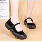 Damen Bequeme Riemchen-Schuhe mit rutschfester Sohle EB