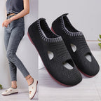 Damen atmungsaktive Laufchuhe mit flexiblem Strick-Obermaterial EB