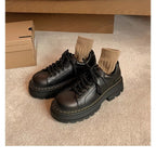 Damen Chunky Schnürschuhe mit robustem Plateau EB