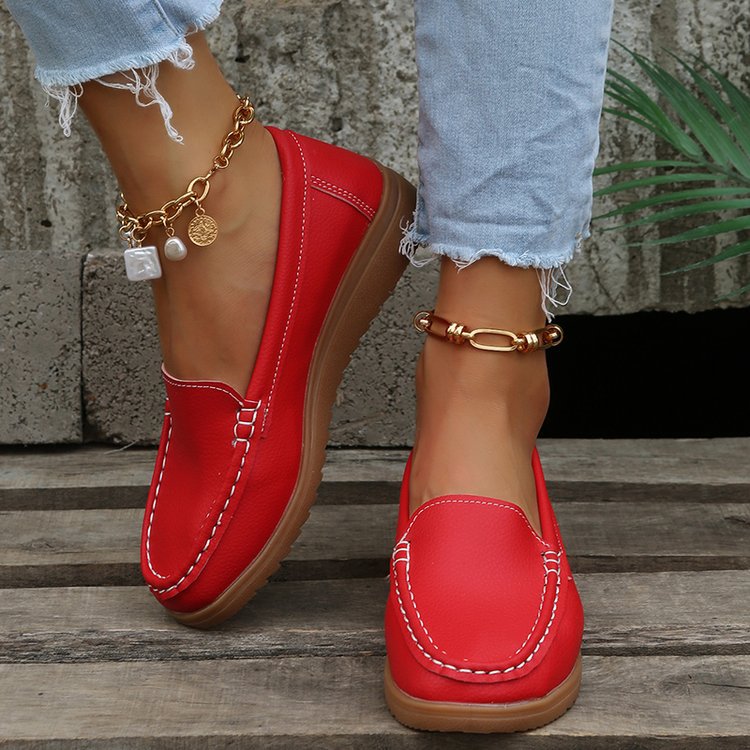 Damen elegante Mokassins mit trendigem Design und rutschfester Sohle EB