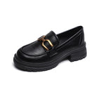 Damen Mokassins mit schickem Schnallen-Detail EB