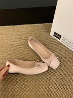 Damen Ballerina mit elegantem Schleifendetail EB