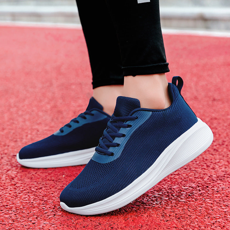 Unisex nan leichter Strick-Laufschuh mit atmungsaktivem Obermaterial und stoßdämpfender Schaumsohle EB