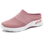 Damen Bequeme und atmungsaktive Clogs mit elastischem Obermaterial EB