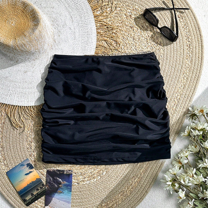 Hochwertige Damen-Shorts mit Rüschen und elastischem Bund