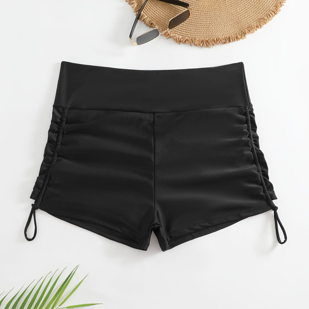 Damen-Badeshorts mit verstellbarem Bund