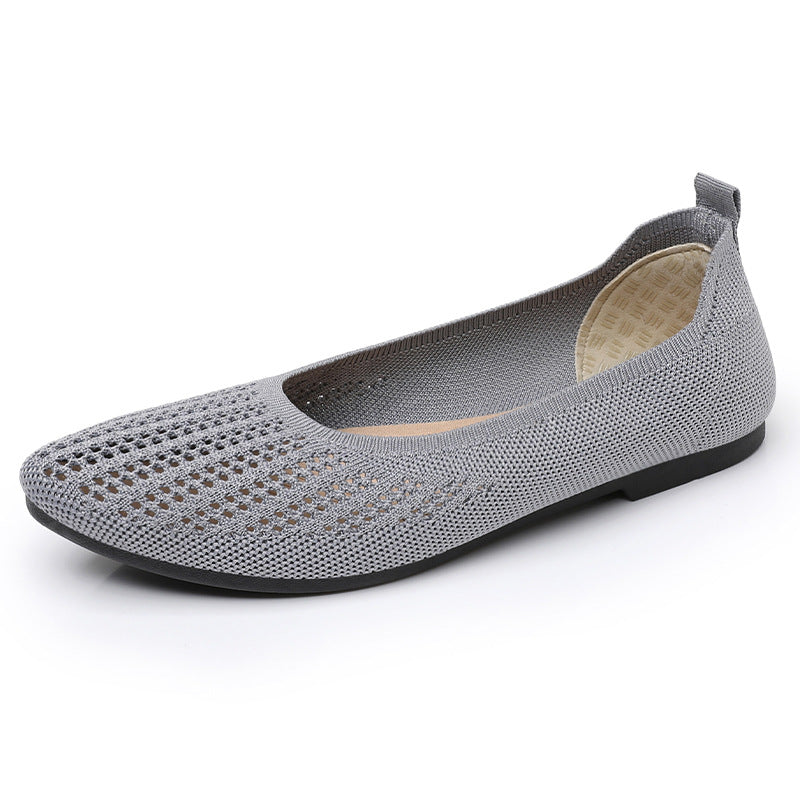 Damen Bequeme Ballerinas aus atmungsaktivem Netzmaterial EB