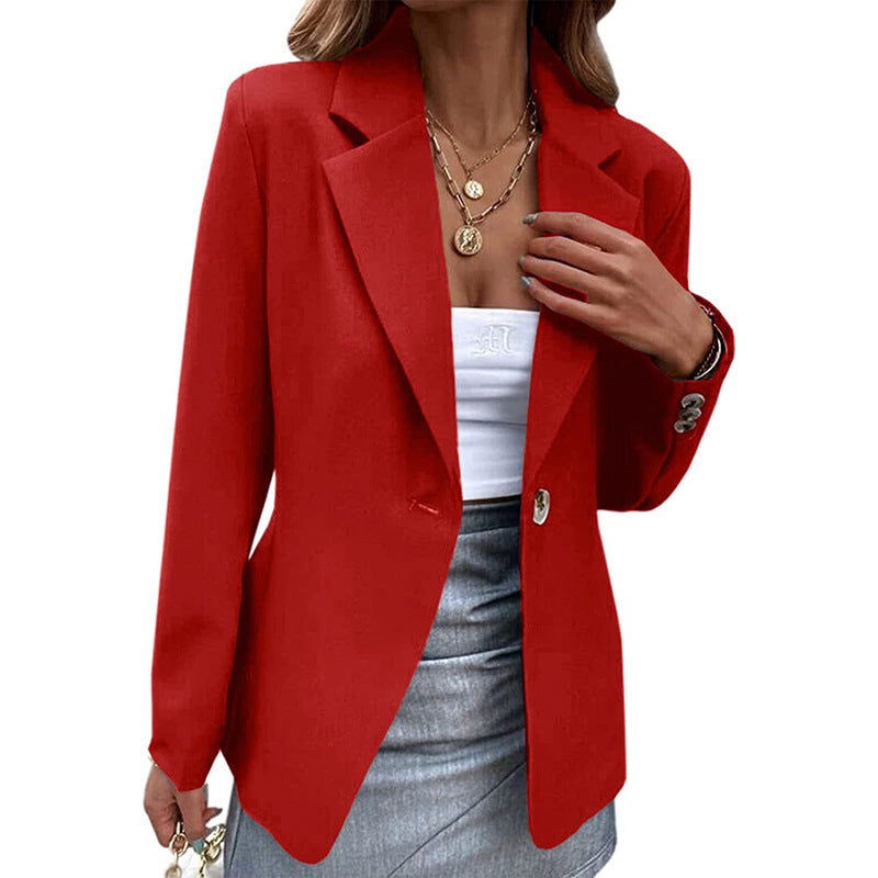 Damen Eleganter Blazer mit schmalem Schnitt und hochwertigen Details EB