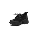 Damen bequeme Plateau-Schnürschuhe mit robustem Sohlenprofil und trendigem Design EB