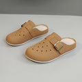 Damen bequeme Clogs mit modischem Riemen und atmungsaktivem Obermaterial EB