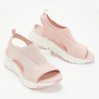 Damen Atmungsaktive Slip-Sandalen mit elastischem Einschlupf und komfortabler Sohle EB