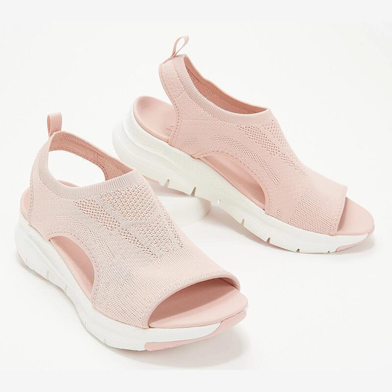 Damen Atmungsaktive Slip-Sandalen mit elastischem Einschlupf und komfortabler Sohle EB