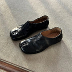 Damen Mokassins mit offenem Zehenbereich und eleganter Silhouette EB