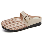 Damen Bequeme Clogs mit modischem Riemen und dekorativem Design EB