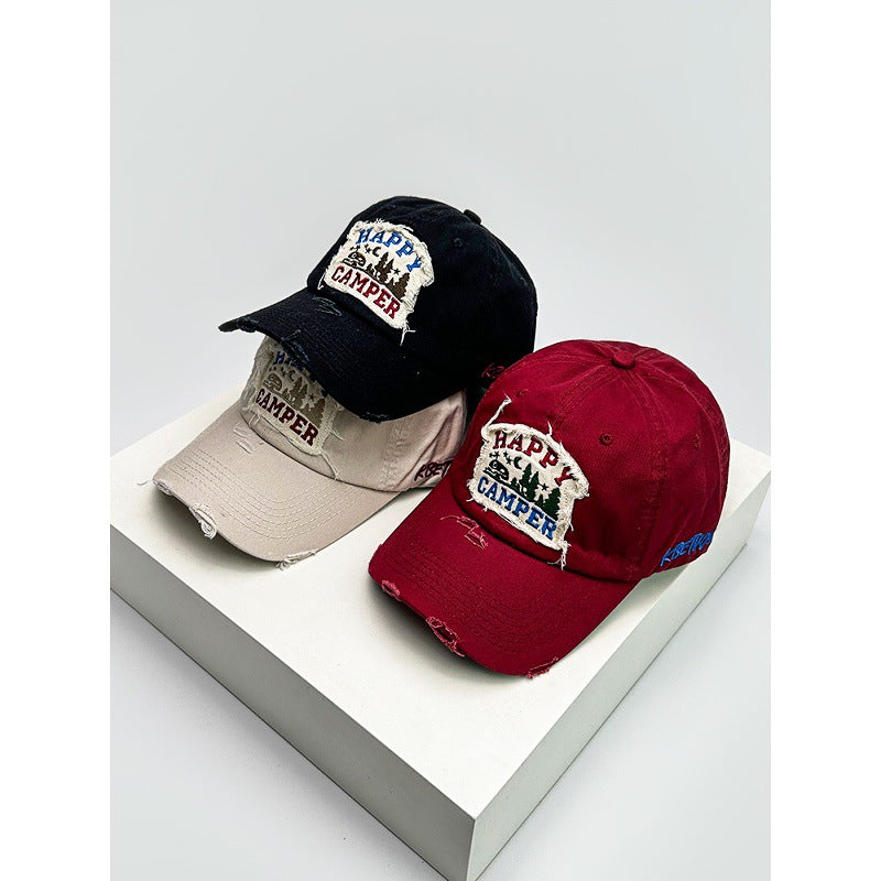Distressed Camping-Cap für Herren