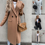 Damen eleganter Wollmantel im Oversized-Stil EB