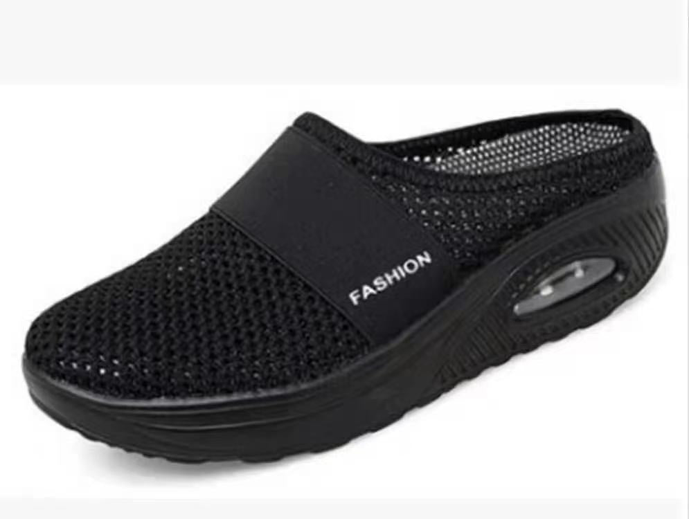 Damen Atmungsaktive Clogs mit rutschfester Sohle und flexiblem Mesh-Obermaterial EB