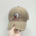 Unisex-Kappe mit Charakter-Stickerei