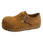 Damen Clogs mit modischer Schnalle und ergonomischem Fußbett EB
