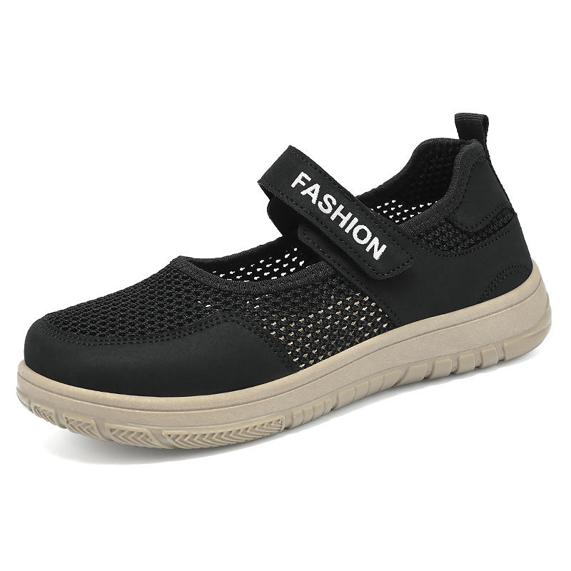 Damen Atmungsaktive Freizeitschuhe mit praktischem Klettverschluss EB