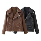 Damen Kunstleder Bikerjacke EB