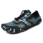 Damen vielseitige Aqua-Schuhe mit atmungsaktivem Netzmuster und rutschfester Sohle EB