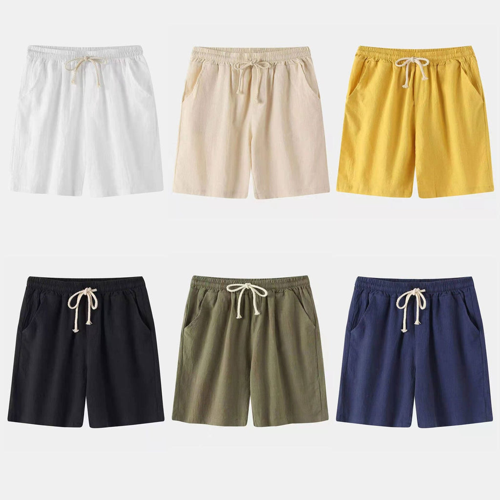 Herren Bermuda-Shorts mit elastischem Bund und seitlichen Taschen EB