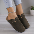 Damen Komfortable Clogs mit verstellbarem Riemen EB