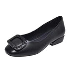Damen Bequeme Ballerinas mit dekoren Schmuck-Ausschnitt EB