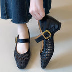 Damen Ballerinas mit stilvollem Riemchen und luftiger Schnüroptik EB