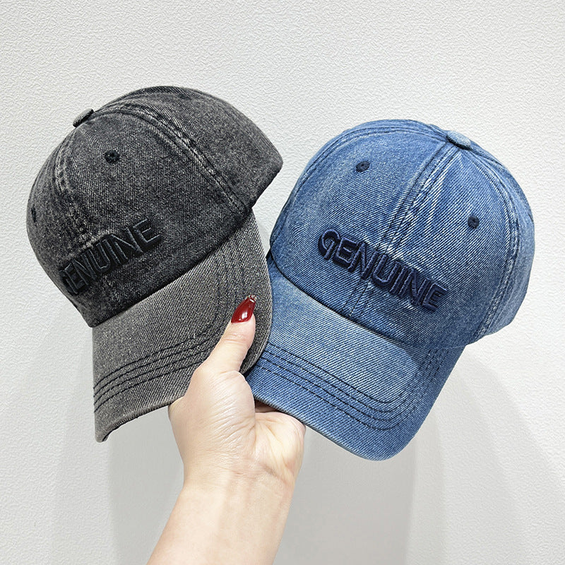 Herren-Denim-Baseballkappe