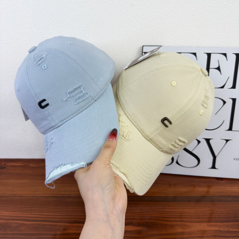 Herrenkappe im Distressed-Look