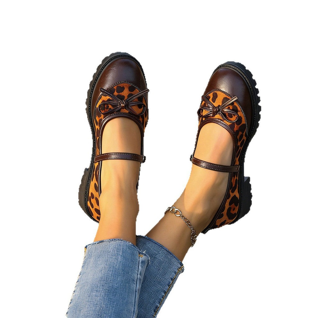 Damen Ballerinas im modernen Leo-Design EB