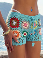 Damen-Häkel-Strandshorts
