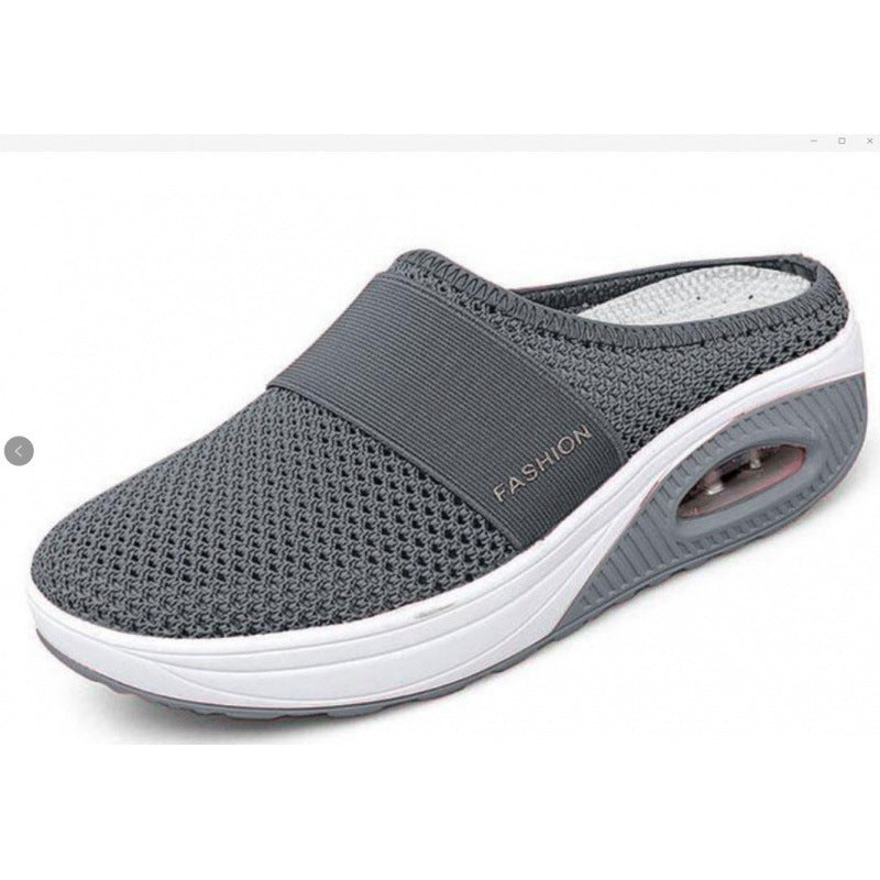 Damen bequeme Clogs mit atmungsaktiver Mesh-Oberfläche und dämpfender Sohle EB